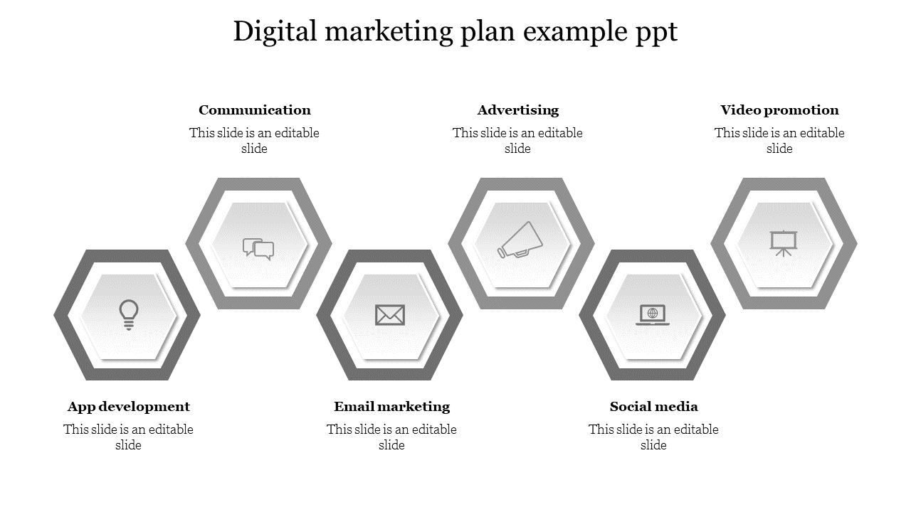 Free - Digital Marketing Plan Example PPT Slides Presentation